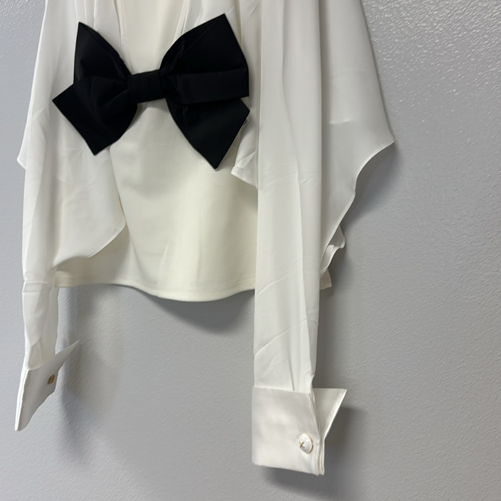 Edward Achour Bow Blouse - Picture 4 of 7